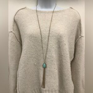 Altar’d State turquoise pendant tassel necklace❤️❤️❤️❤️